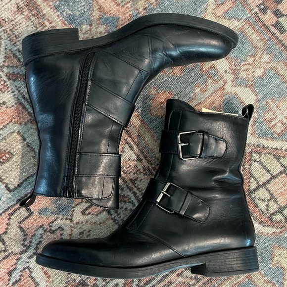 Emanuele Crasto Black Leather Moto Boot! - Picture 1 of 6